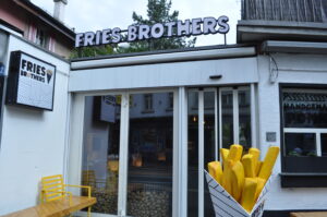 Fries Brothers not only a take away but also a restaurant. 